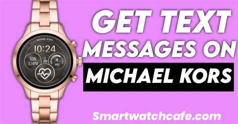 texting on michael kors bradshaw watch|️ How to GET TEXT MESSAGES on Michael Kors Smartwatch.